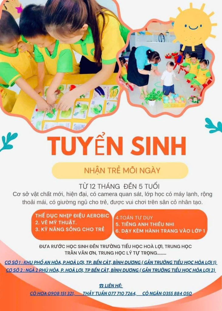 Tuyển sinh mầm non